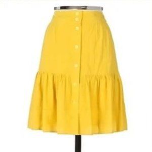 ODILLE by Anthropologie Mustard Yellow Skirt